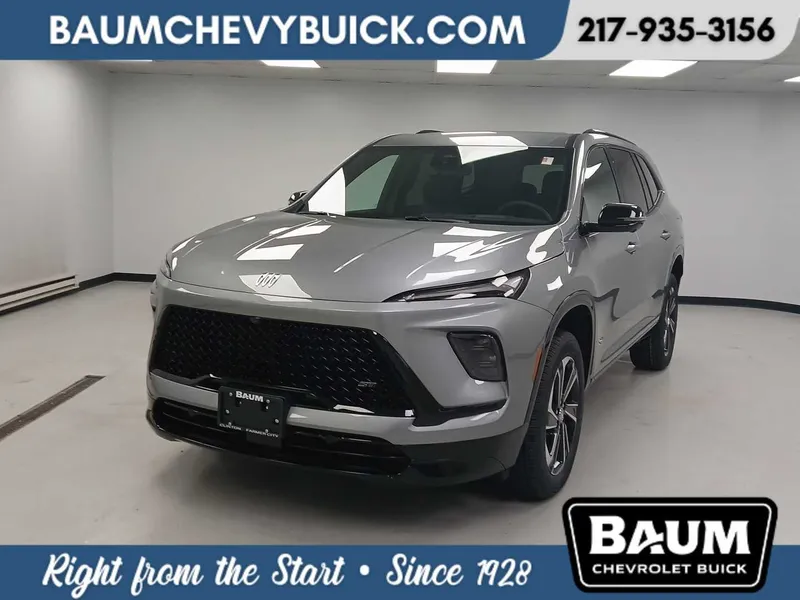 2026 Buick Enclave Sport Touring in Moonstone Gray Metallic — front three-quarter view