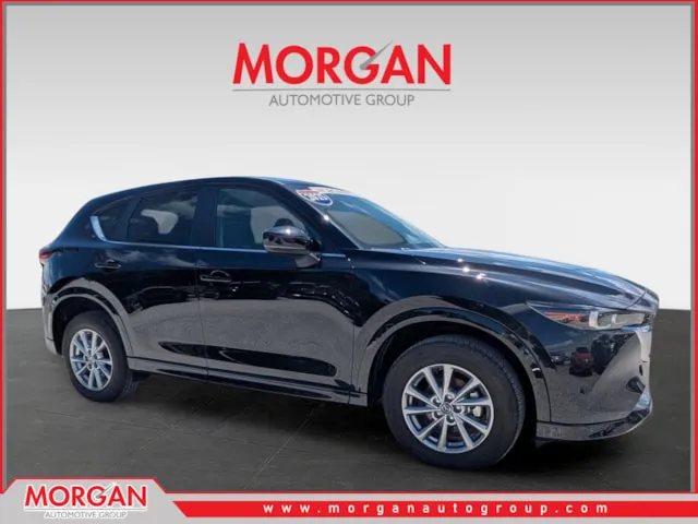 2025 Mazda CX-5 2.5 S Select Package in Jet Black Mica — front three-quarter view