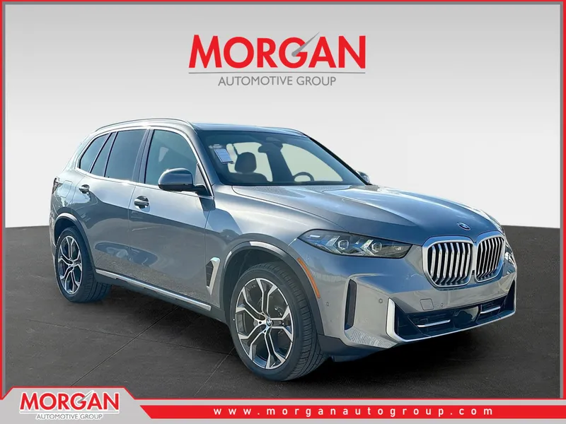 2026 BMW X5 sDrive40i in Skyscraper Grey Metallic — front three-quarter view