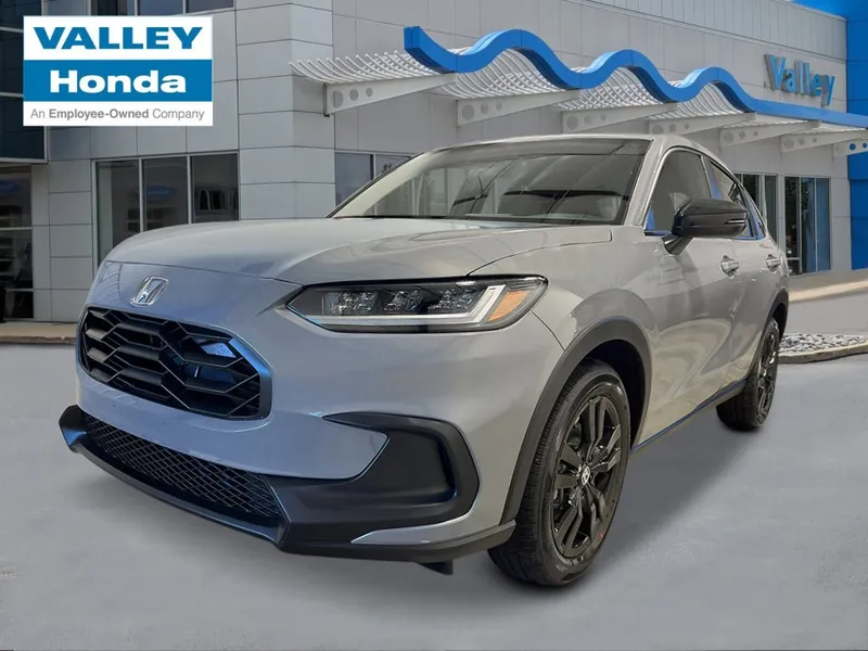 2026 Honda HR-V Sport in Urban Gray Pearl — front three-quarter view