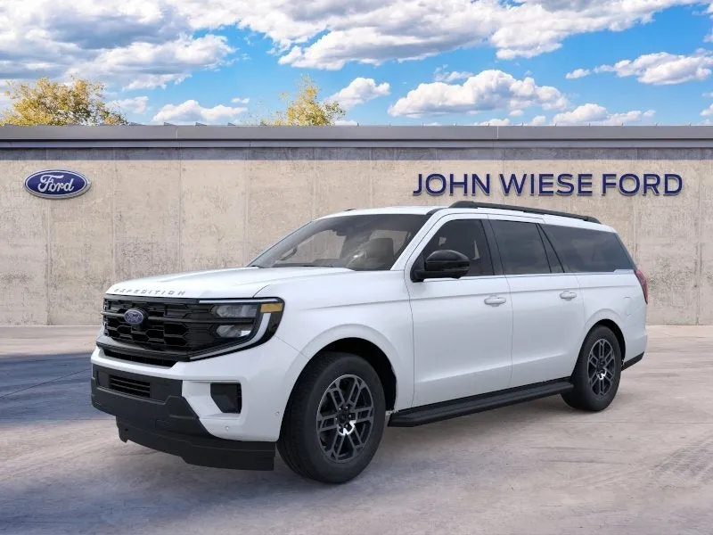 2026 Ford Expedition Max ACTIVE 4X4 in Star White Metallic Tri-Coat — front three-quarter view
