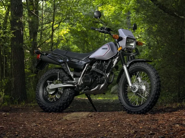 2026 Yamaha TW200 — front three-quarter view