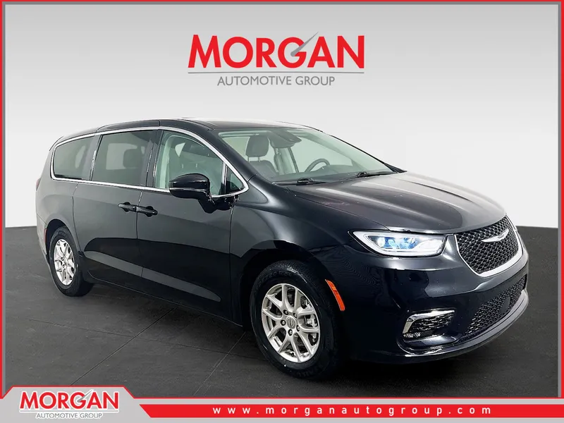 2024 Chrysler Pacifica Touring L in Black — front three-quarter view