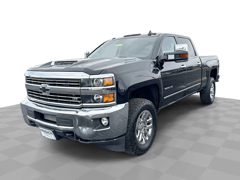 2019 Chevrolet Silverado 3500 HD LTZ in Black — front three-quarter view