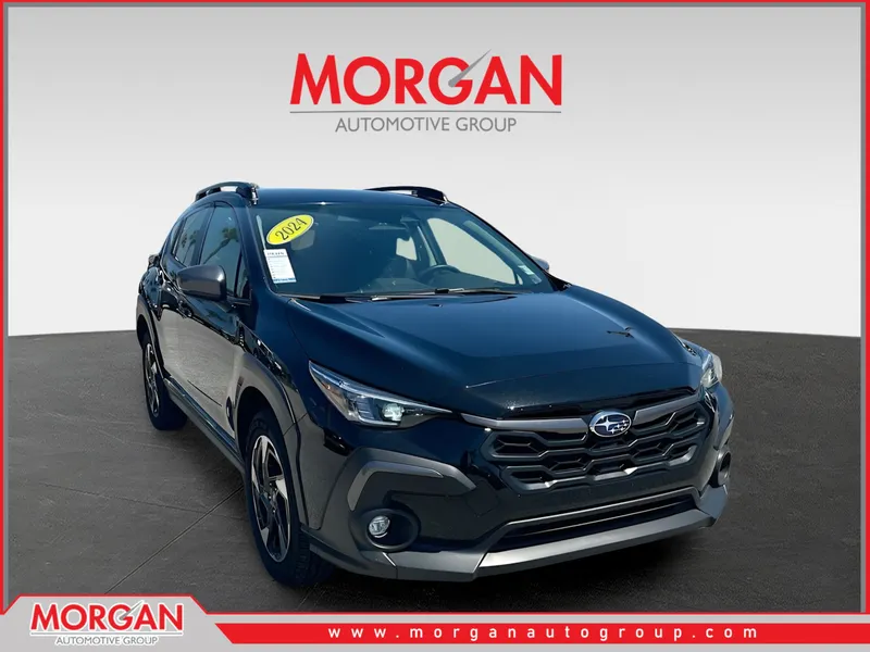 2024 Subaru Crosstrek Limited in Black — front three-quarter view