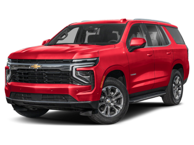 2026 Chevrolet Tahoe LS in Radiant Red Tintcoat — front three-quarter view
