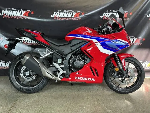 2025 Honda® CBR500R — front three-quarter view