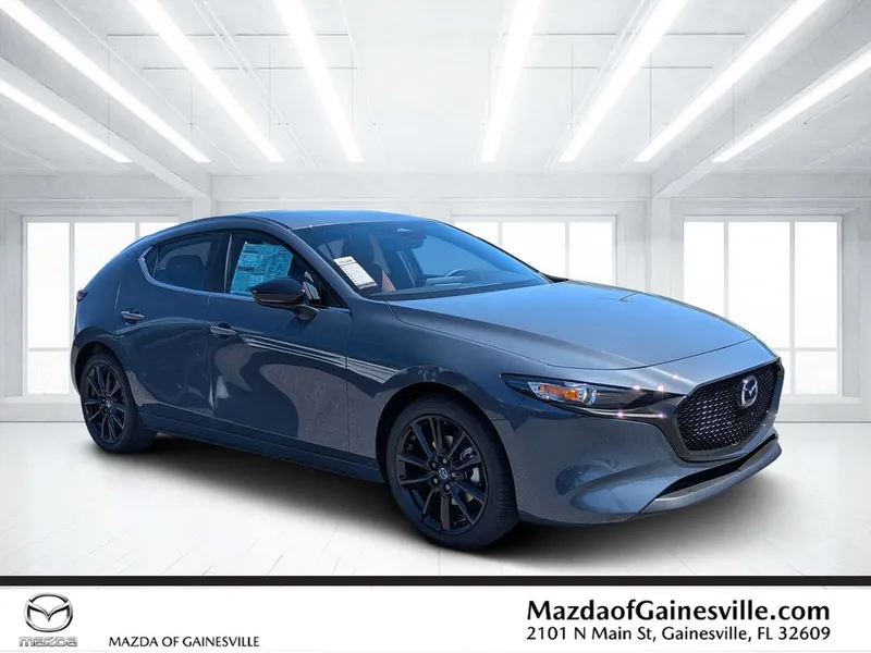 2026 Mazda Mazda3 3 2.5 S Carbon Edition in Gray — front three-quarter view