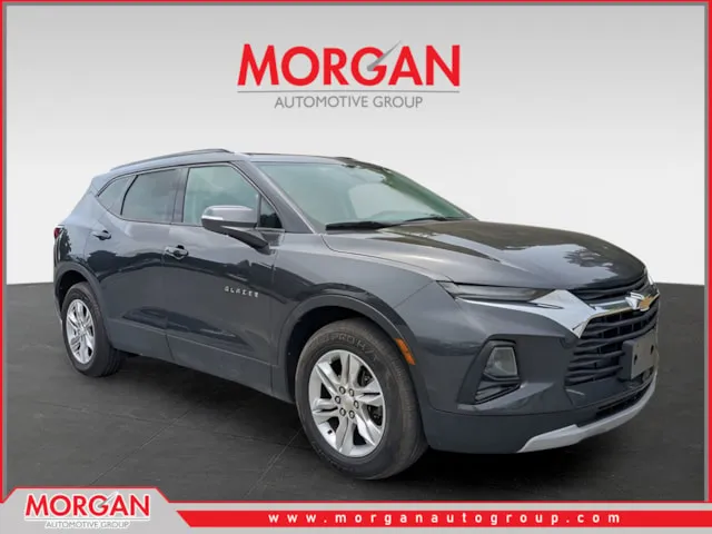 2021 Chevrolet Blazer LT in Gray — front three-quarter view