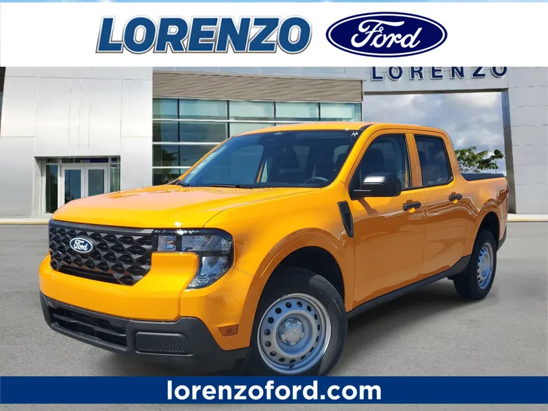 2026 Ford Maverick XL in Orange Fury Metallic Tri-Coat — front three-quarter view