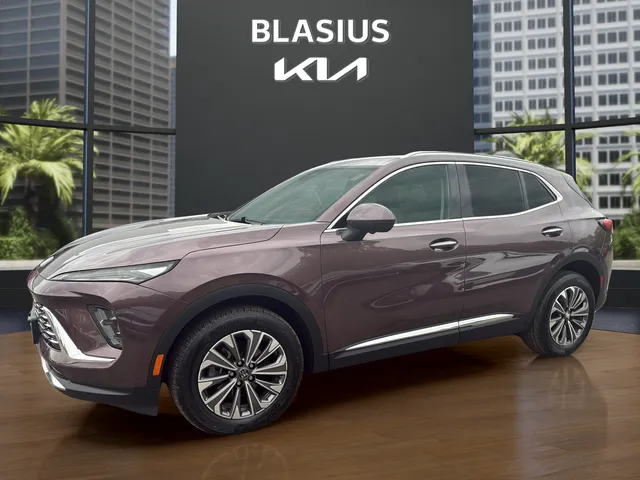 2024 Buick Envision Preferred in Smokey Amethyst Metallic — front three-quarter view