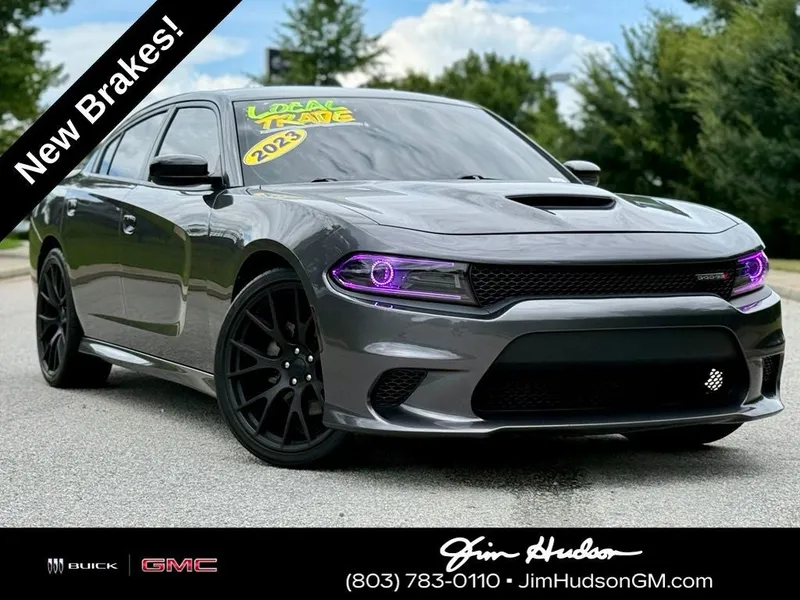 2023 Dodge Charger GT in Granite — front three-quarter view