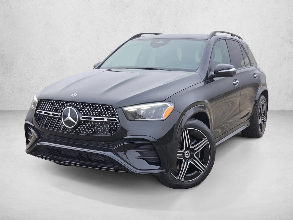 2026 Mercedes-Benz GLE 450 GLE 450 4MATIC ® SUV in Obsidian Black — front three-quarter view
