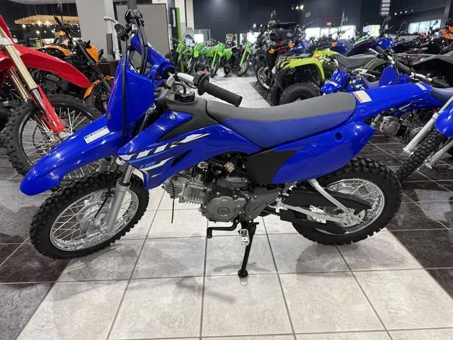 2026 Yamaha TT-R110E — front three-quarter view