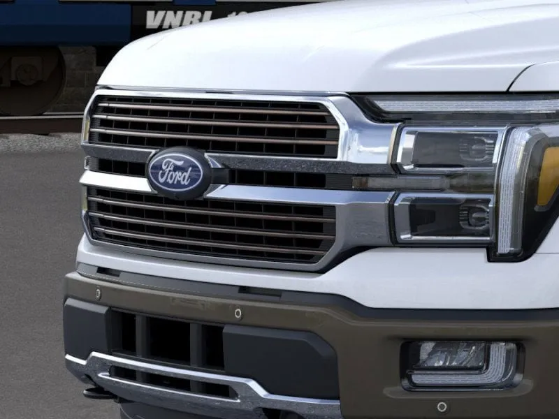 2026 Ford F-150 King Ranch in White — front three-quarter view