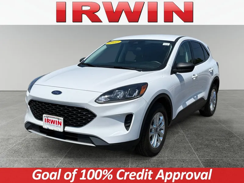 2022 Ford Escape SE in Oxford White — front three-quarter view
