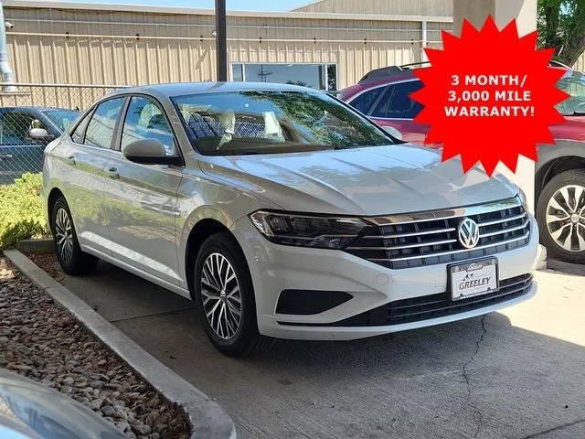 2021 Volkswagen Jetta S in Pure White — front three-quarter view