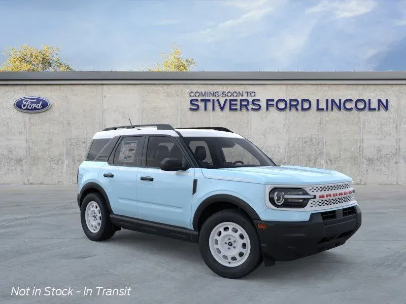 2026 Ford Bronco Sport Heritage 5 Door SUV, SUV & Crossovers in Robin's Egg Blue — front three-quarter view