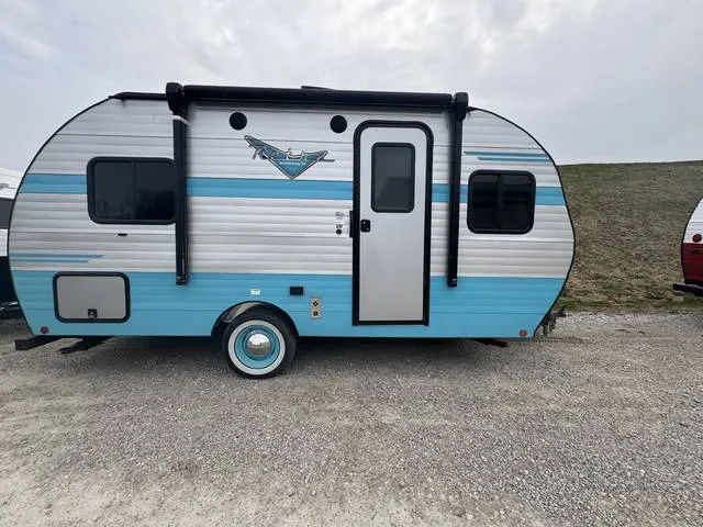 2025 Riverside RV Retro 165 — front three-quarter view