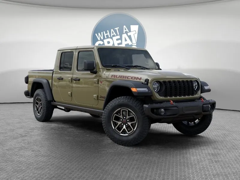 2026 Jeep Gladiator Rubicon in 41 Exterior Paint — front three-quarter view