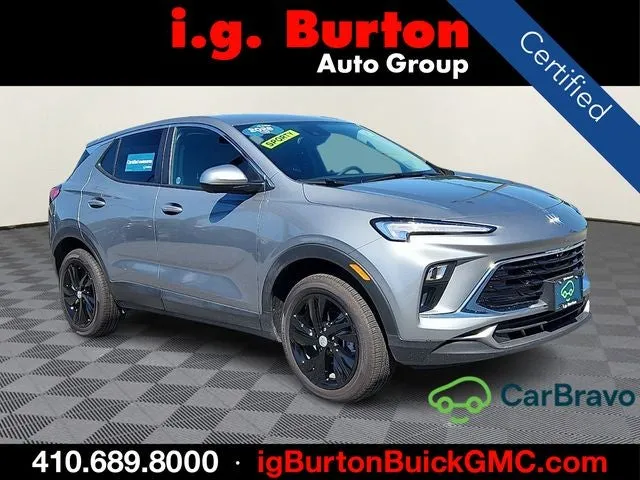 2026 Buick Encore GX Preferred LOW MILES in Gray Metallic — front three-quarter view