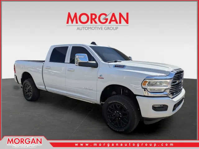 2023 Ram 2500 Laramie in White — front three-quarter view
