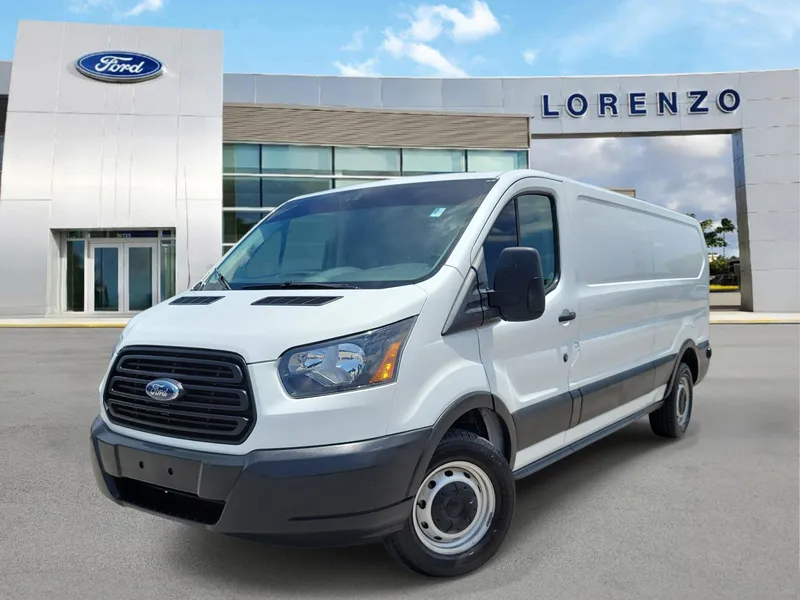 2019 Ford Transit Van Base in Oxford White — front three-quarter view