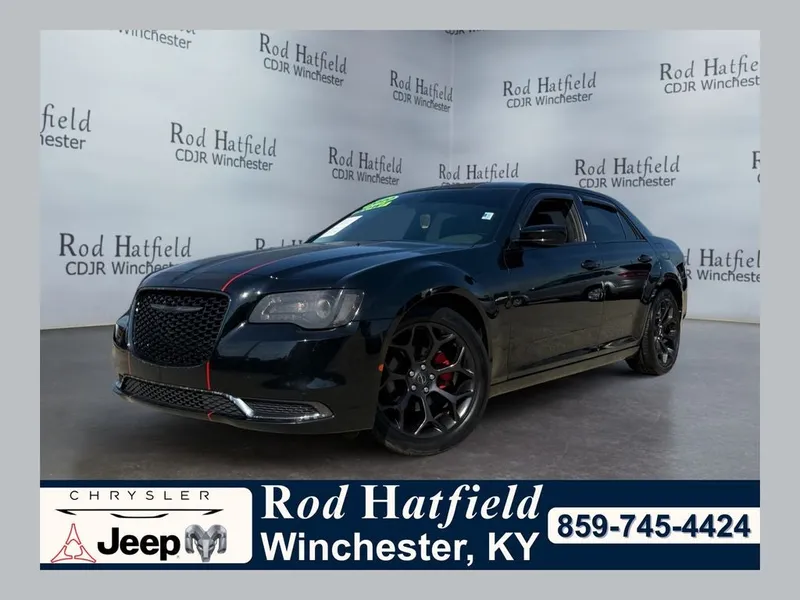 2020 Chrysler 300 Touring in Gloss Black — front three-quarter view