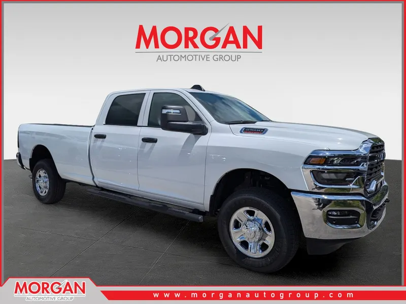 2025 Ram 2500 Tradesman in White — front three-quarter view