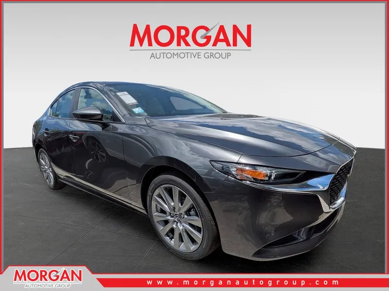 2026 Mazda Mazda3 3 2.5 S Preferred Base in Gray — front three-quarter view