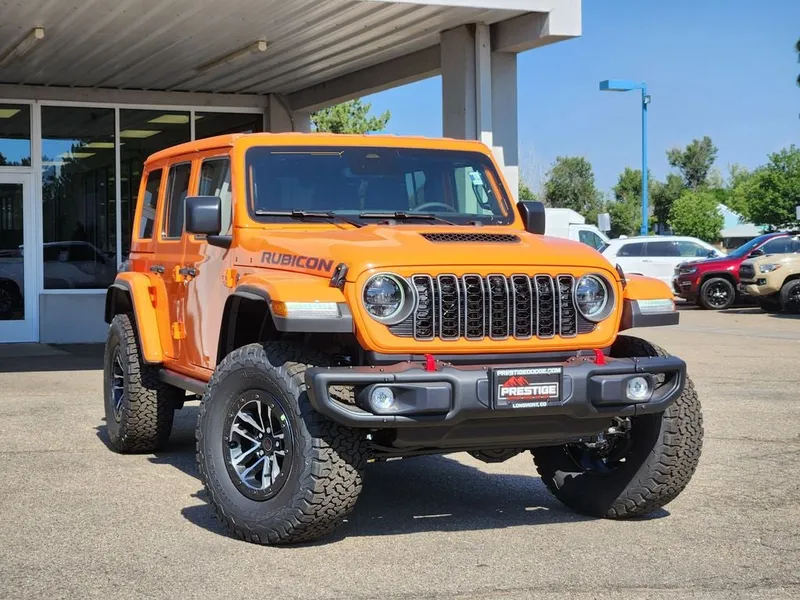 2026 Jeep Wrangler WRANGLER 4-DOOR RUBICON X in Joose Exterior Paint — front three-quarter view