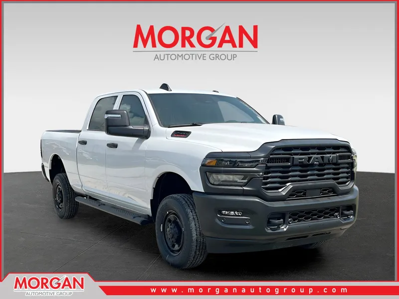 2026 Ram 2500 Tradesman in White — front three-quarter view