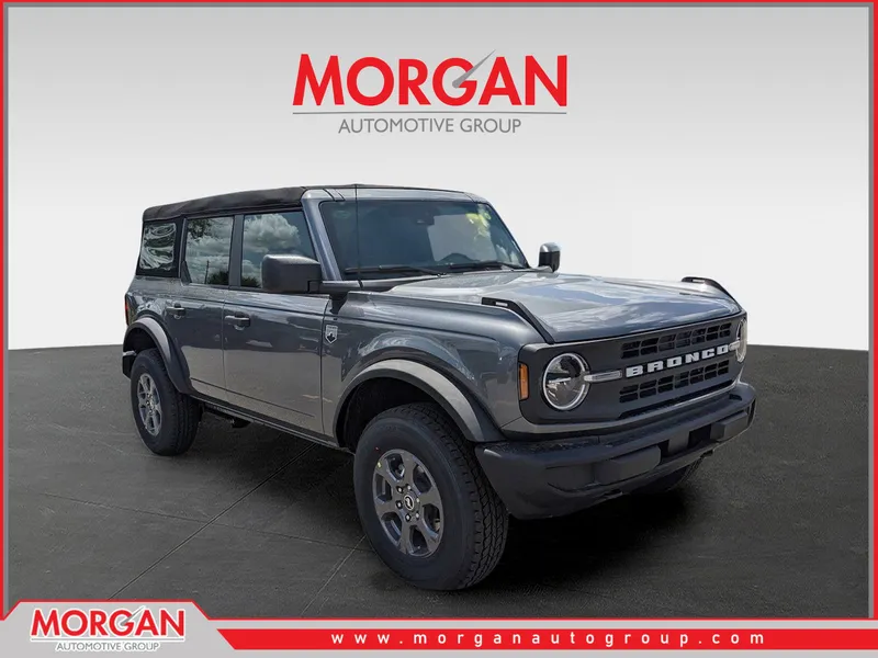 2026 Ford Bronco Big Bend in Gray — front three-quarter view