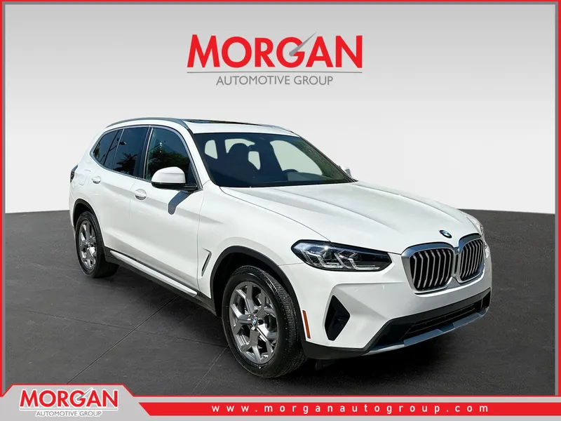 2024 BMW X3 sDrive30i in White — front three-quarter view