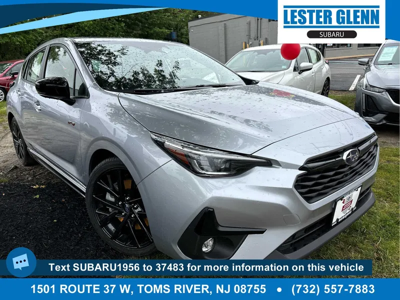 2024 Subaru Impreza RS in Ice Silver Metallic — front three-quarter view
