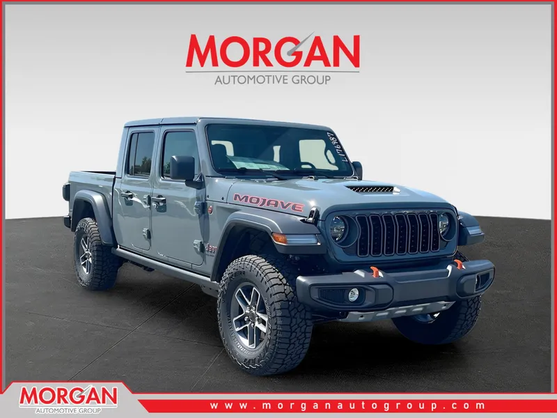 2026 Jeep Gladiator Mojave in Gray — front three-quarter view