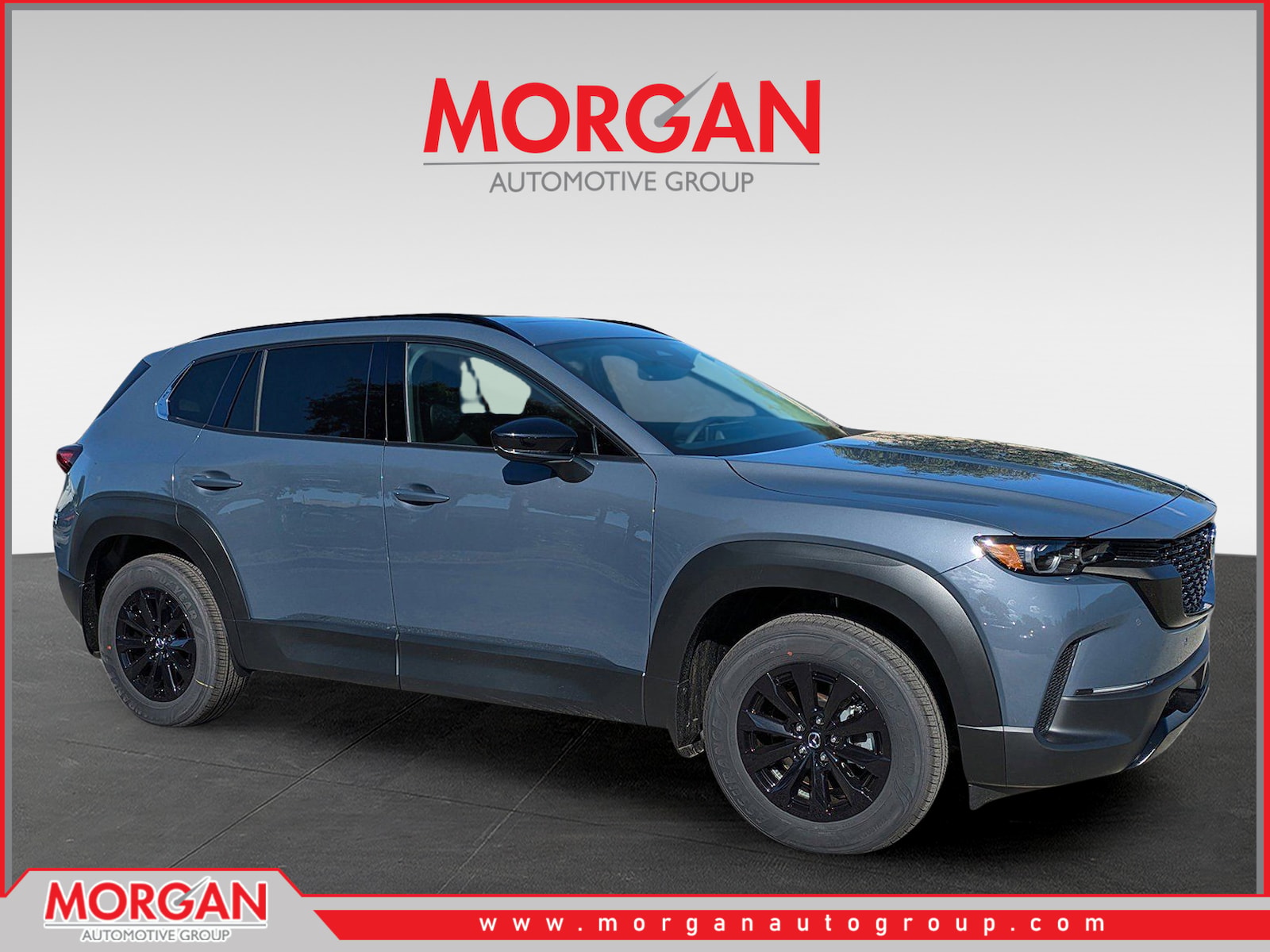 2026 Mazda CX-50 Hybrid Premium in Polymetal Gray Metallic — front three-quarter view