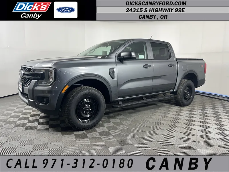 2026 Ford Ranger XL in Carbonized Gray Metallic — front three-quarter view