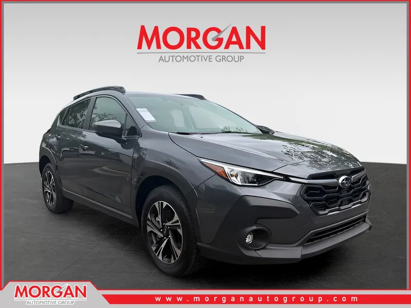 2025 Subaru Crosstrek Premium in Gray — front three-quarter view