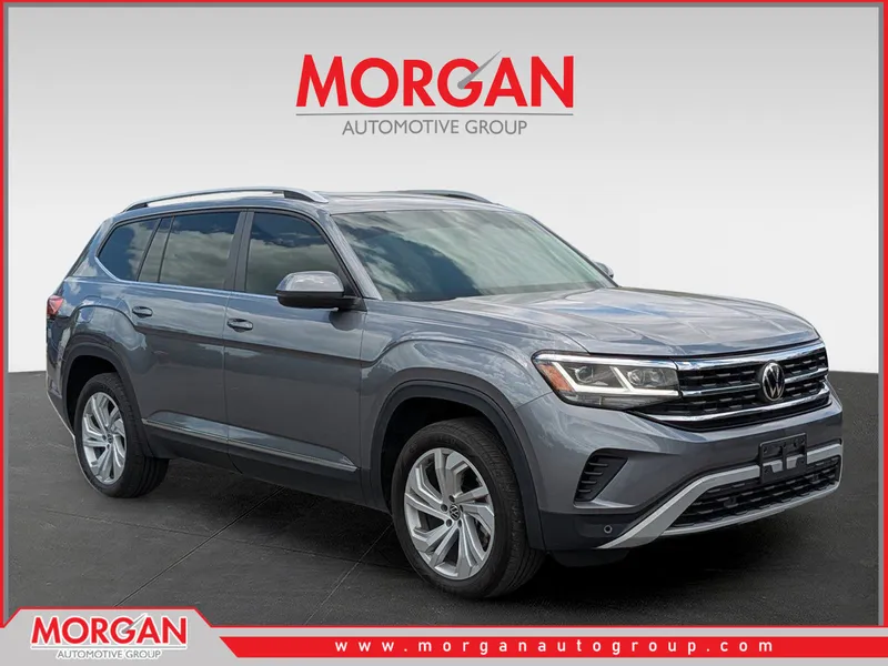 2022 Volkswagen Atlas SEL in Gray — front three-quarter view