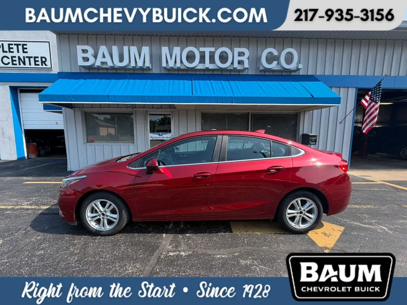 2017 Chevrolet Cruze LT in Cajun Red Tintcoat — front three-quarter view