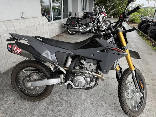 2025 Suzuki DR-Z4S — front three-quarter view