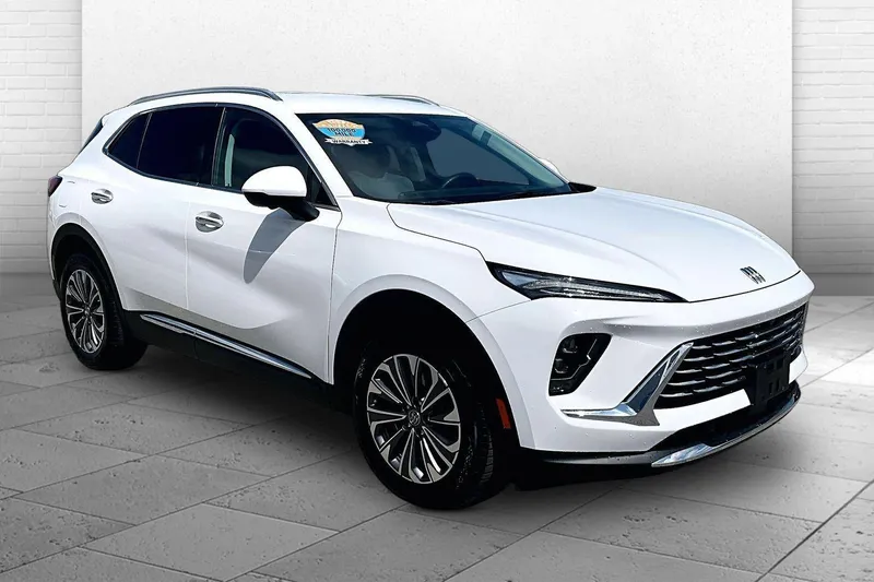 2025 Buick Envision Preferred in Summit White — front three-quarter view