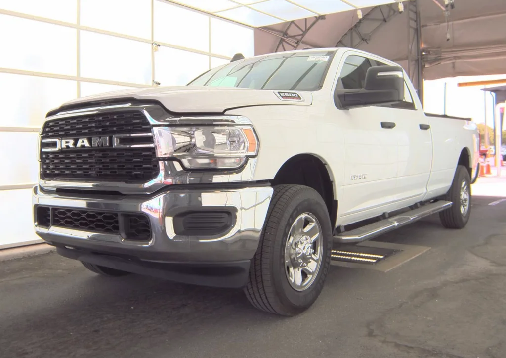 2024 Ram 2500 Big Horn in White — front three-quarter view