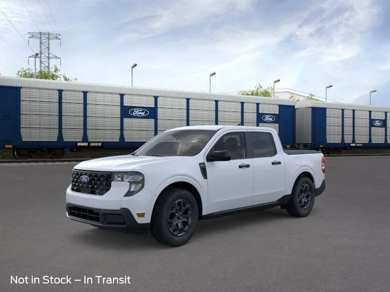 2026 Ford Maverick XLT in Space White Metallic — front three-quarter view