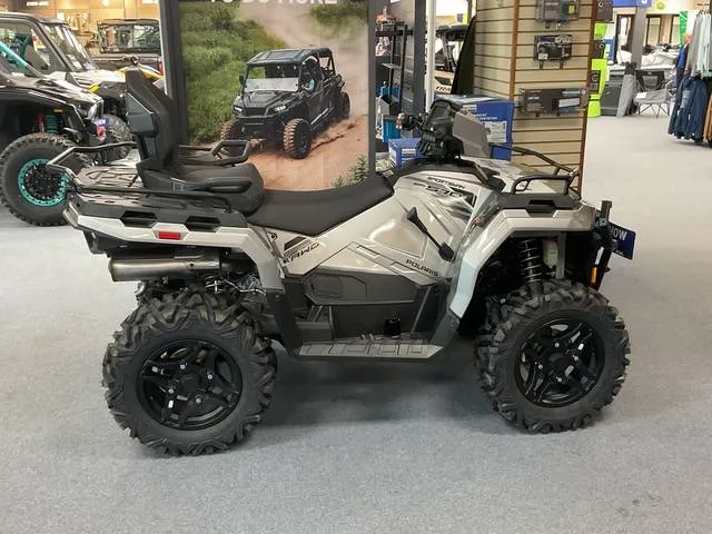 2026 Polaris® Sportsman touring 570 Ultimate-Turbo Silver — front three-quarter view