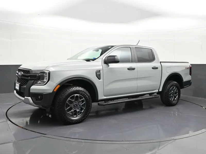 2024 Ford Ranger XLT in Gray — front three-quarter view