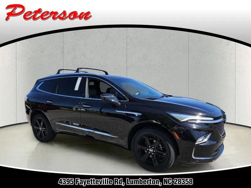 2023 Buick Enclave Essence FWD in Ebony Twilight Metallic — front three-quarter view