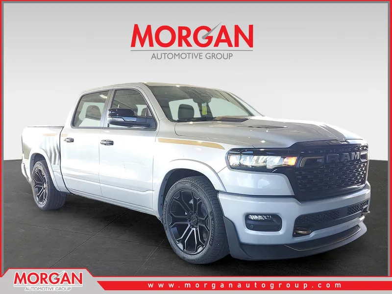 2026 Ram 1500 Big Horn in Silver Zynith — front three-quarter view