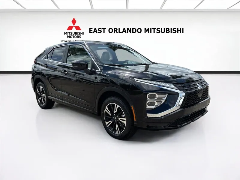 2026 Mitsubishi Eclipse Cross SEL in Labrador Black Pearl — front three-quarter view